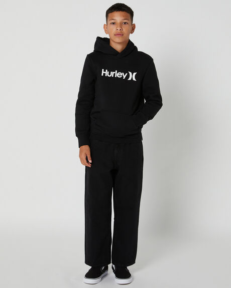 BLACK KIDS BOYS HURLEY JUMPERS + JACKETS - HHBFLOOCOH010