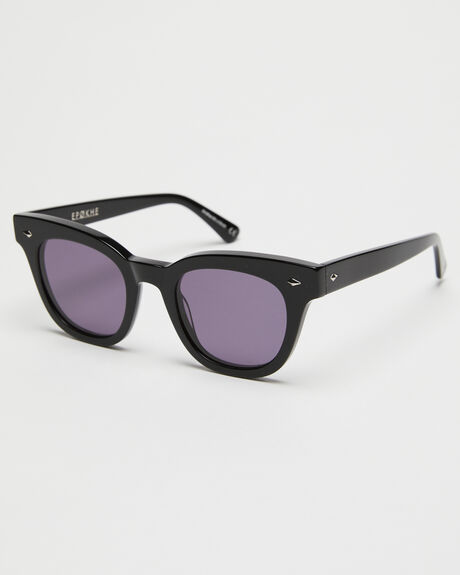 BLACK GLOSS BLACK MENS ACCESSORIES EPOKHE SUNGLASSES - 022-BLKPOBLK