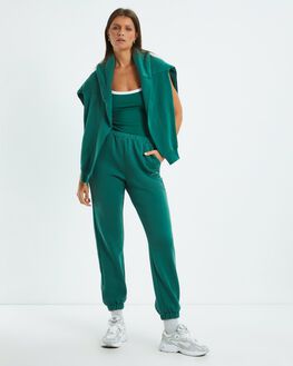 Green tracksuit hot sale bottoms womens
