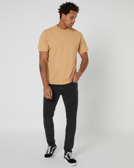 WASHED BLACK MENS CLOTHING ABRAND JEANS - 82066A-056