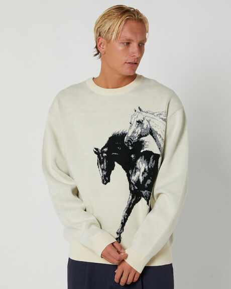 NATURAL MENS CLOTHING PASS PORT KNITS + CARDIGANS - PPR3851NATURA