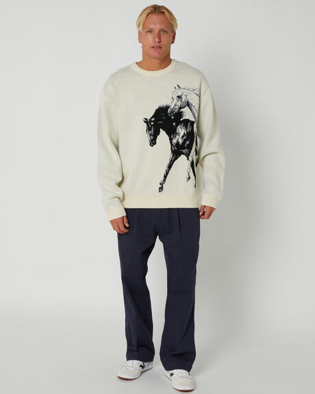 NATURAL MENS CLOTHING PASS PORT KNITS + CARDIGANS - PPR3851NATURA