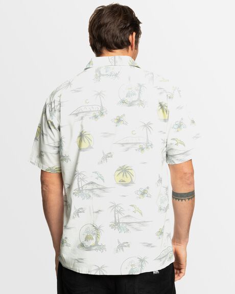 SNOWWHITE DNA DESTINA ISLANDSS MENS CLOTHING QUIKSILVER SHIRTS - AQYWT03400-WBK9