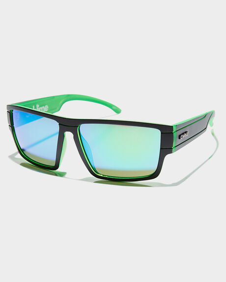 MATTE BLACK GREEN MENS ACCESSORIES CARVE SUNGLASSES - 3261MBLKG