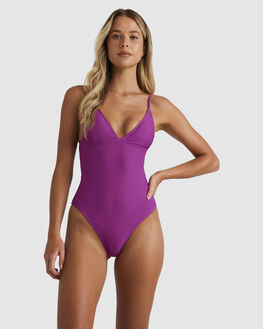 Purple swimsuits one piece deals