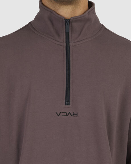 DARK PLUM MENS CLOTHING RVCA JUMPERS - UVYFT00162-PNM0