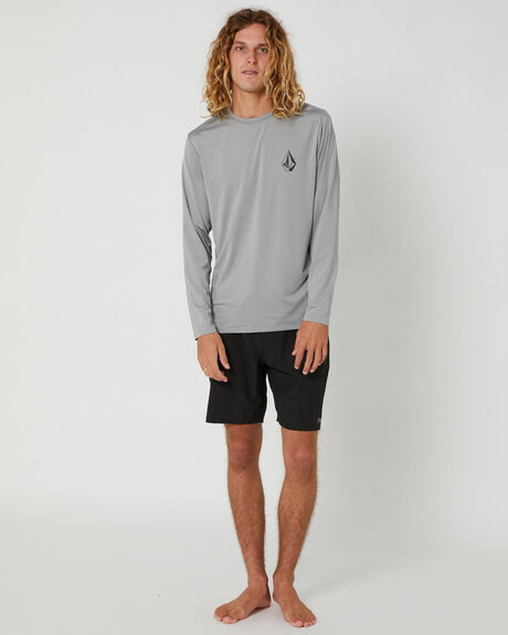 GREY SURF MENS VOLCOM RASHVESTS - A9302300GRY