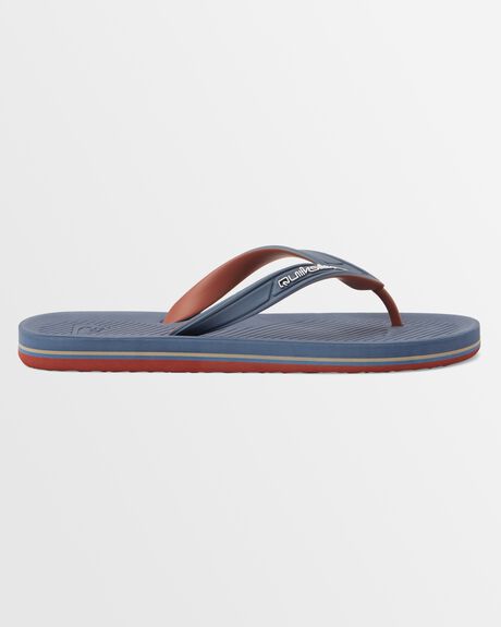 GREY 5 MENS FOOTWEAR QUIKSILVER SLIDES + THONGS - AQYL101326-SYJ5