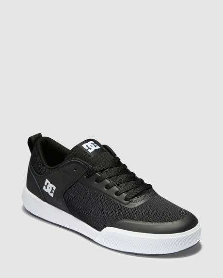 BLACK WHITE MENS FOOTWEAR DC SHOES SNEAKERS - ADYS700227-BKW