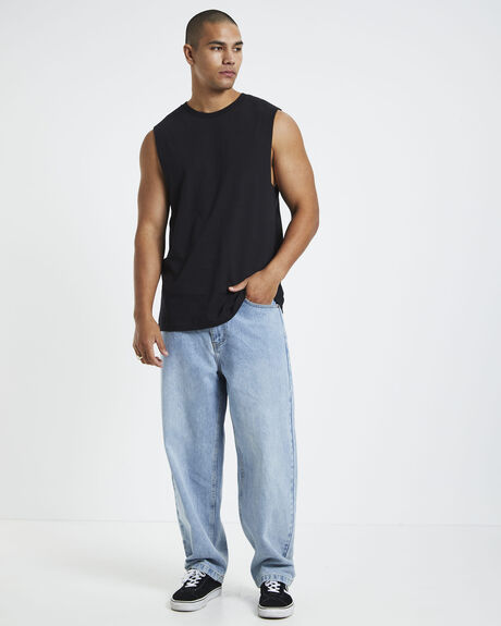 BLACK MENS CLOTHING GENERAL PANTS CO. BASICS T-SHIRTS + SINGLETS - 10978900013