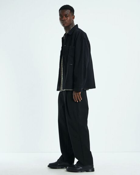 BLACK MENS CLOTHING BLACK NOISE WHITE RAIN JACKETS - 52291500026