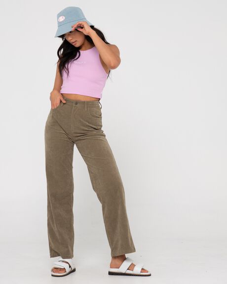 FADED OLIVE WOMENS CLOTHING RUSTY PANTS - S23-PAL1327-FDO-10
