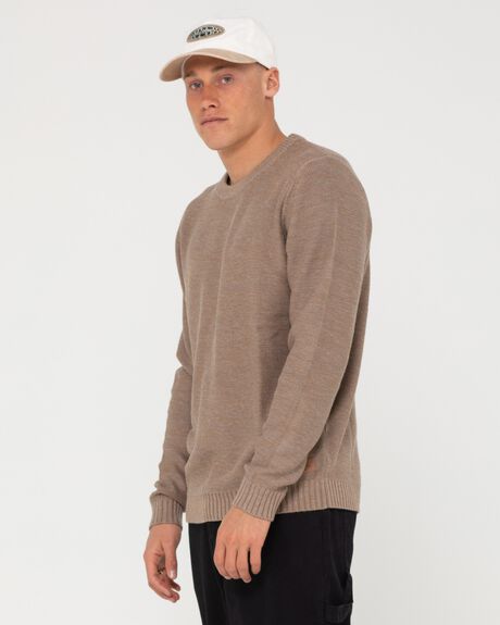 VINTAGE KHAKI MENS CLOTHING RUSTY KNITS + CARDIGANS - W23-CKM0242-VKH-1S
