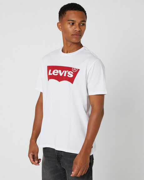 WHITE MENS CLOTHING LEVI'S T-SHIRTS + SINGLETS - 17783-0140