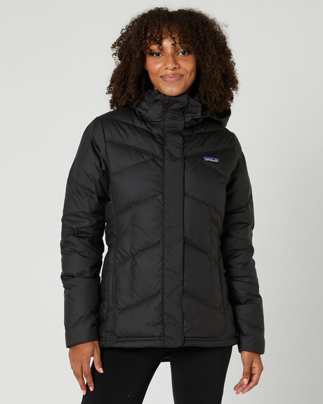 BLACK WOMENS CLOTHING PATAGONIA COATS + JACKETS - 28041BLK