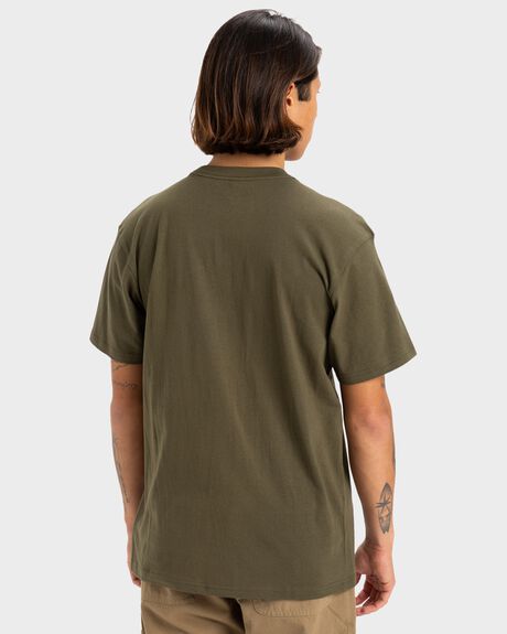 GRAPE LEAF MENS CLOTHING QUIKSILVER T-SHIRTS + SINGLETS - UQYZT05512-CRE0