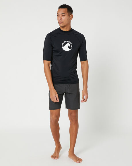 BLACK SURF MENS SWELL RASHVESTS - S5231052BLK