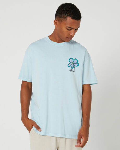 PIGMENT LIGHT BLUE MENS CLOTHING STUSSY GRAPHIC TEES - ST035010BLUE