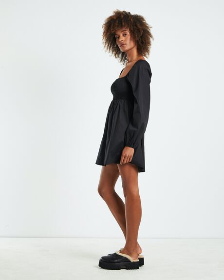 BLACK WOMENS CLOTHING SUBTITLED DRESSES - 52548300026