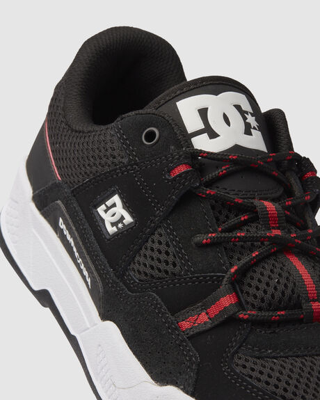 BLACK HOT CORAL MENS FOOTWEAR DC SHOES SNEAKERS - ADYS100822-KHO