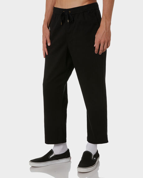 BLACK MENS CLOTHING FORMER PANTS - FPA-21303BLK