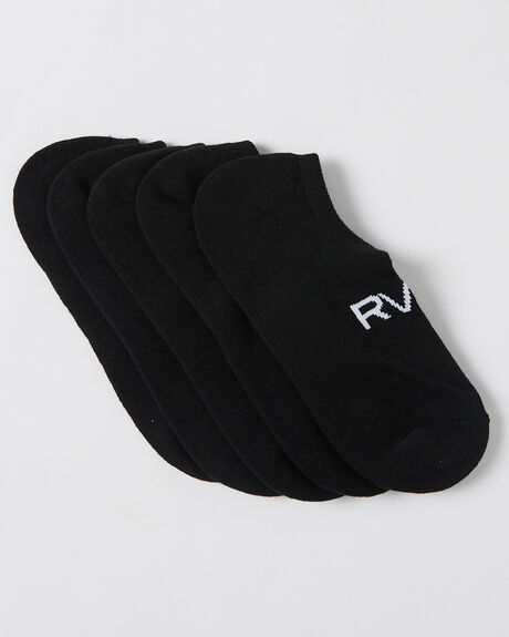BLACK MENS ACCESSORIES RVCA SOCKS + UNDERWEAR - UVYAA00112BLK