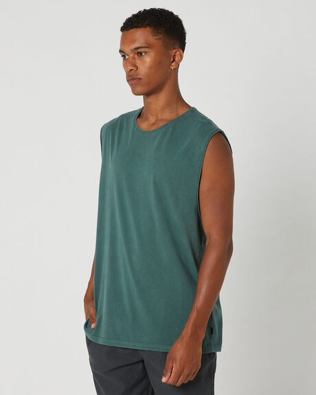 FOREST GREEN MENS CLOTHING SILENT THEORY T-SHIRTS + SINGLETS - 40X0091FRST