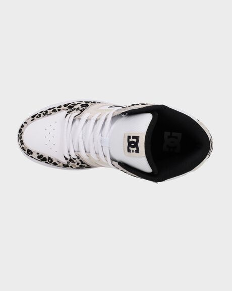 LEOPARD PRINT WOMENS FOOTWEAR DC SHOES SNEAKERS - ADJS100181-LEP
