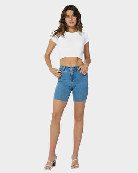 BLUE WOMENS CLOTHING ONEBYONE SHORTS - OBO-952-10