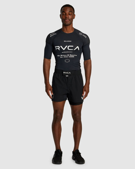 BLACK ALL BRAND TWO SURF MENS RVCA RASHVESTS - AVYWR00136-KVM6