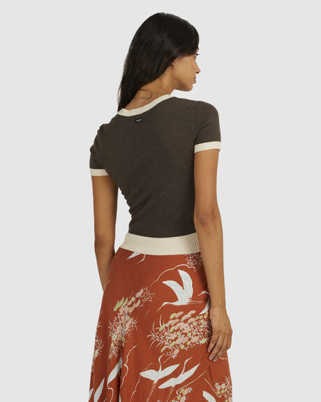 JAVA WOMENS CLOTHING RVCA FASHION TOPS - UVJSW00106-CTF0