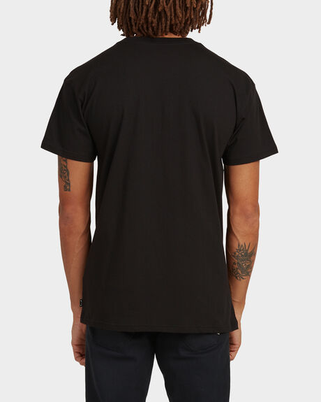BLACK MENS CLOTHING BILLABONG T-SHIRTS + SINGLETS - UBYZT00162-BLK