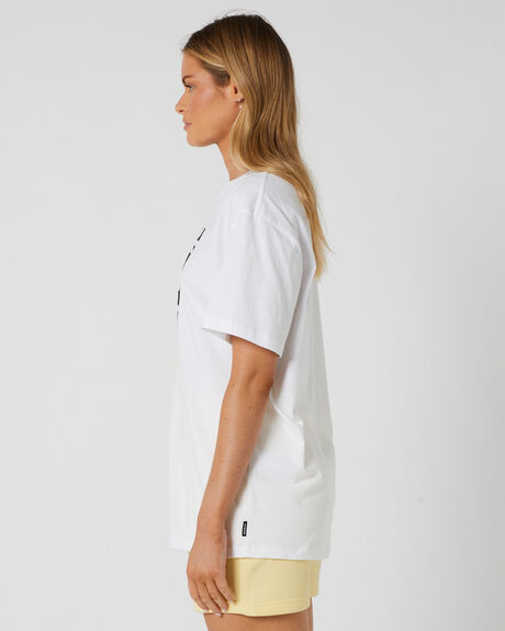 WHITE WOMENS CLOTHING HURLEY T-SHIRTS + SINGLETS - WTSSP23DFTWHT