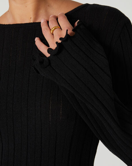BLACK WOMENS CLOTHING SNDYS DRESSES - SFD736M-BLK