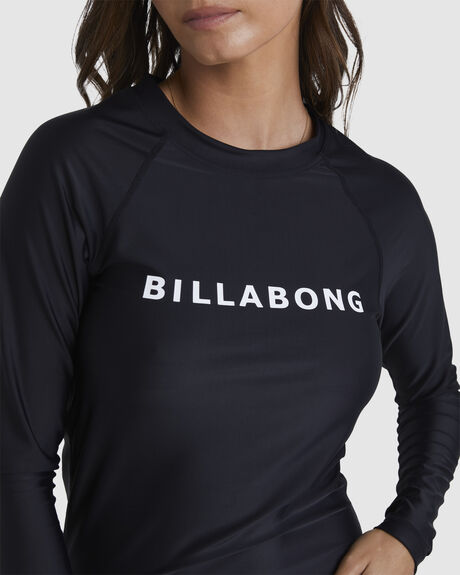 BLACK WOMENS SWIMWEAR BILLABONG RASHVESTS - UBJWR03031-BLK