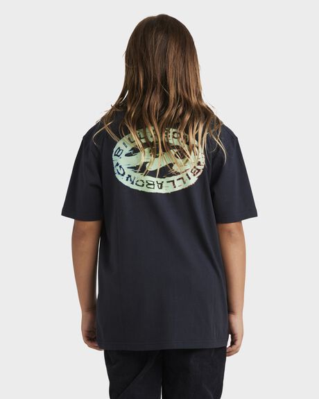 DARK NAVY KIDS YOUTH BOYS BILLABONG T-SHIRTS + SINGLETS - UBBZT00294-KTW0