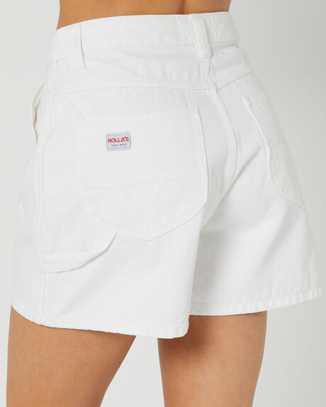 VINTAGE WHITE WOMENS CLOTHING ROLLAS SHORTS - 14766-006