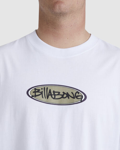 WHITE MENS CLOTHING BILLABONG T-SHIRTS + SINGLETS - UBYZT00425-WHT