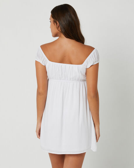 WHITE WOMENS CLOTHING SNDYS DRESSES - SFD707-WHT