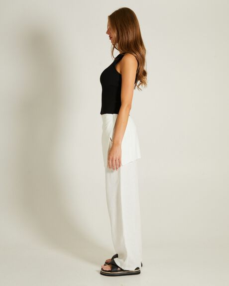 BLACK WOMENS CLOTHING GENERAL PANTS CO. BASICS TOPS - GPWW24707-BLK