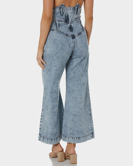 SKY ACID BLUE GRAIN WOMENS CLOTHING TACOOLA JEANS - JONJEM