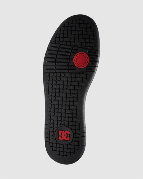 BLACK ATHLETIC RED MENS FOOTWEAR DC SHOES SNEAKERS - ADYS100765-BAH