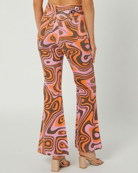 MULTI PRINT WOMENS CLOTHING ABRAND JEANS - 72739-6868