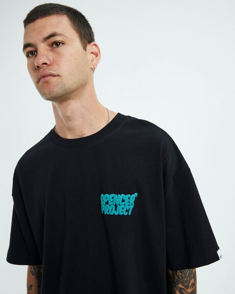 BLACK MENS CLOTHING SPENCER PROJECT GRAPHIC TEES - 52429300026