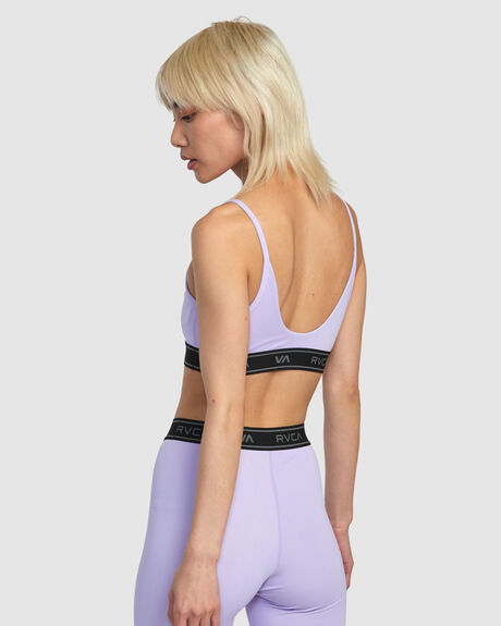 LAVENDER WOMENS ACTIVEWEAR RVCA SPORTS BRAS - AVJKT00162-LAV