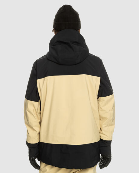 PALE KHAKI SNOW MENS QUIKSILVER SNOW JACKET - EQYTJ03368-TGW0