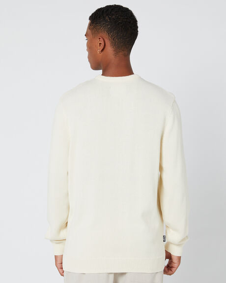 NATURAL MENS CLOTHING STUSSY KNITS + CARDIGANS - ST036304NATURA