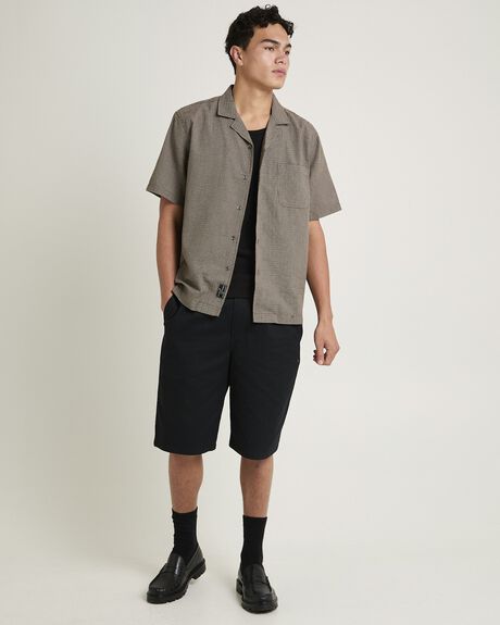 BLACK MENS CLOTHING SPENCER PROJECT SHORTS - SPMS25229-BLK-28