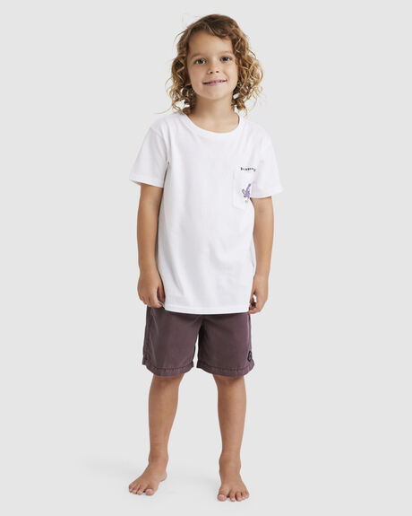 WHITE KIDS BOYS BILLABONG T-SHIRTS + SINGLETS - ABTZT00348-WHT