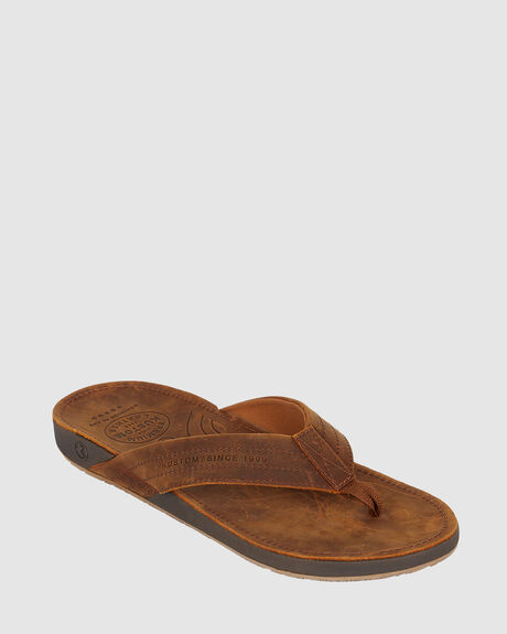 BROWN MENS FOOTWEAR KUSTOM THONGS - 4982206BRN